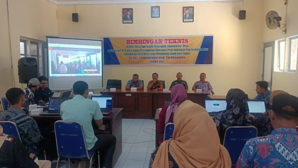 Bimbingan Teknis Pelatihan Website Desa dan Sistem Pelayanan Administrasi Desa